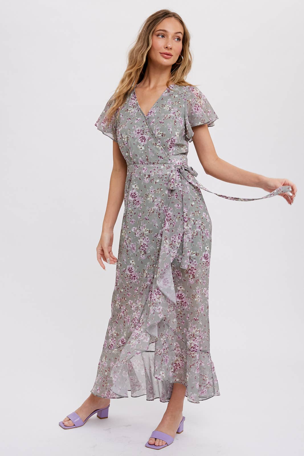 Violet Wrap Maxi