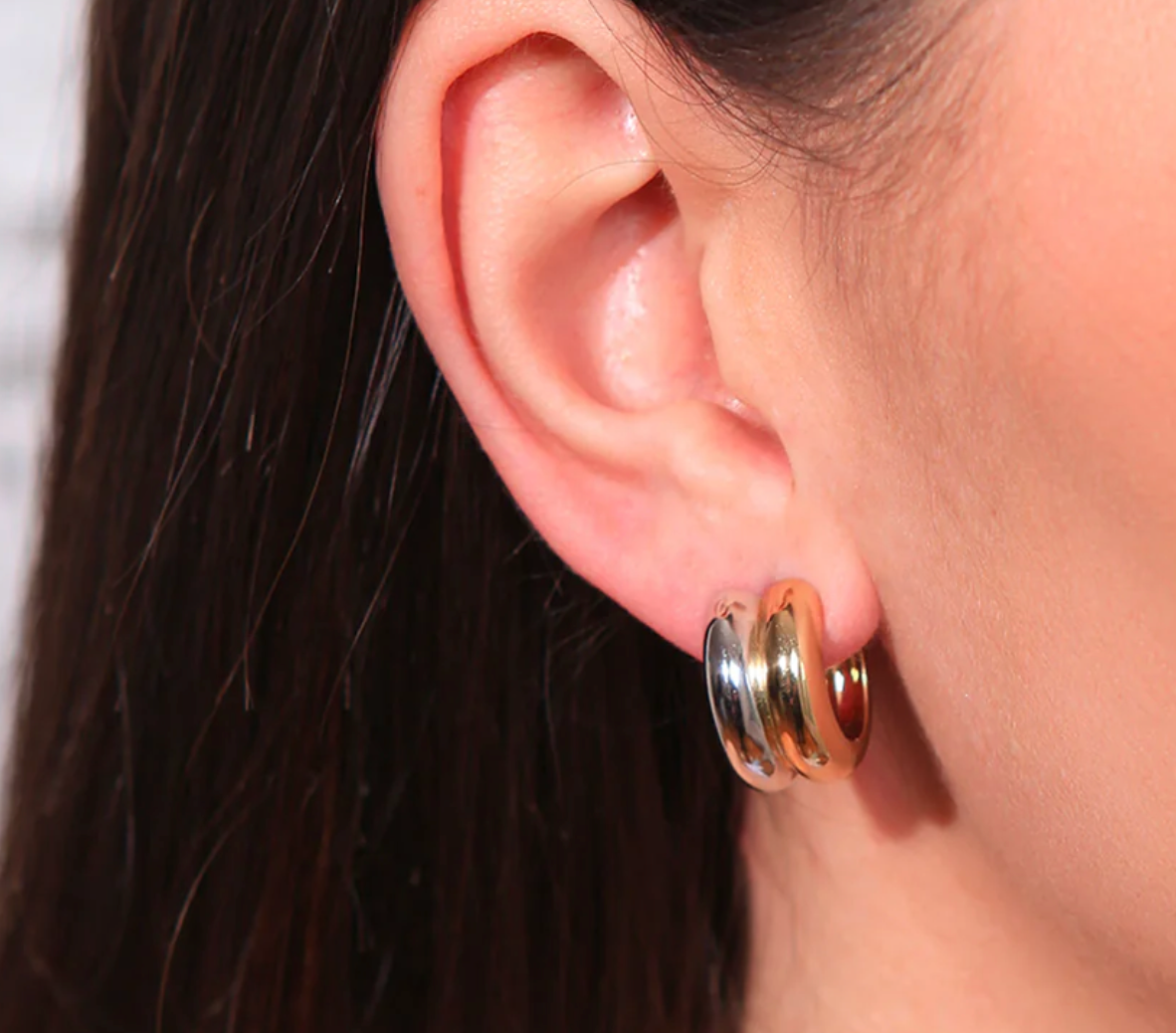 Paisley Puffy Hoops