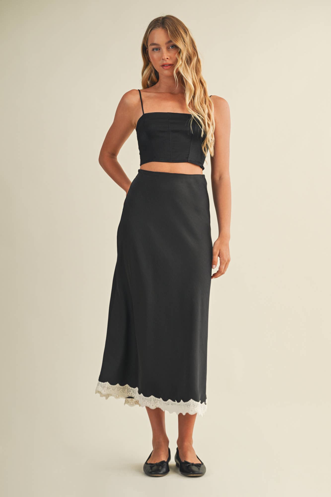 Sarah Satin Skirt