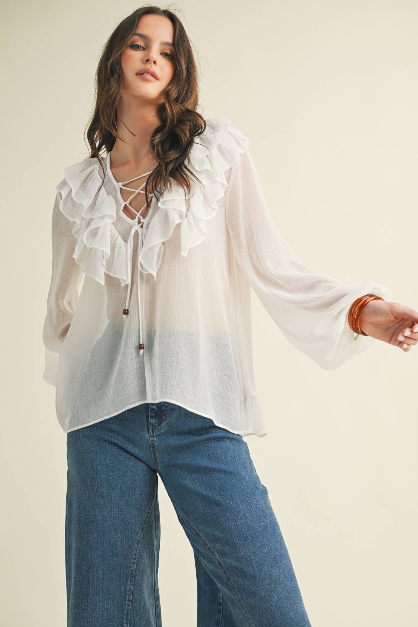 Scarlett Ruffle Top