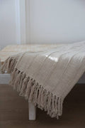 Cream Cotton Throw