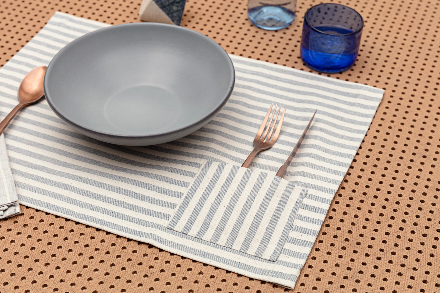 Cotton Placemat with Pockets