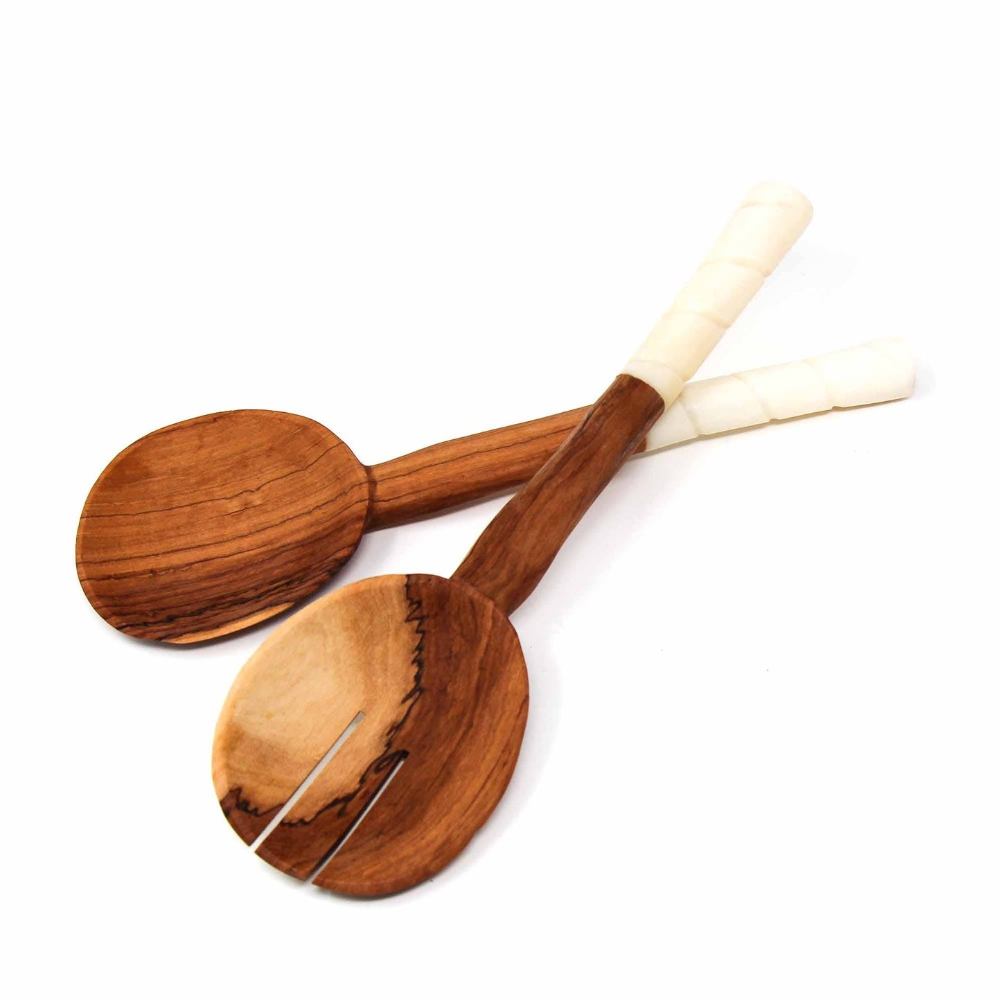 Olive Wood Serving Set - Etched Design