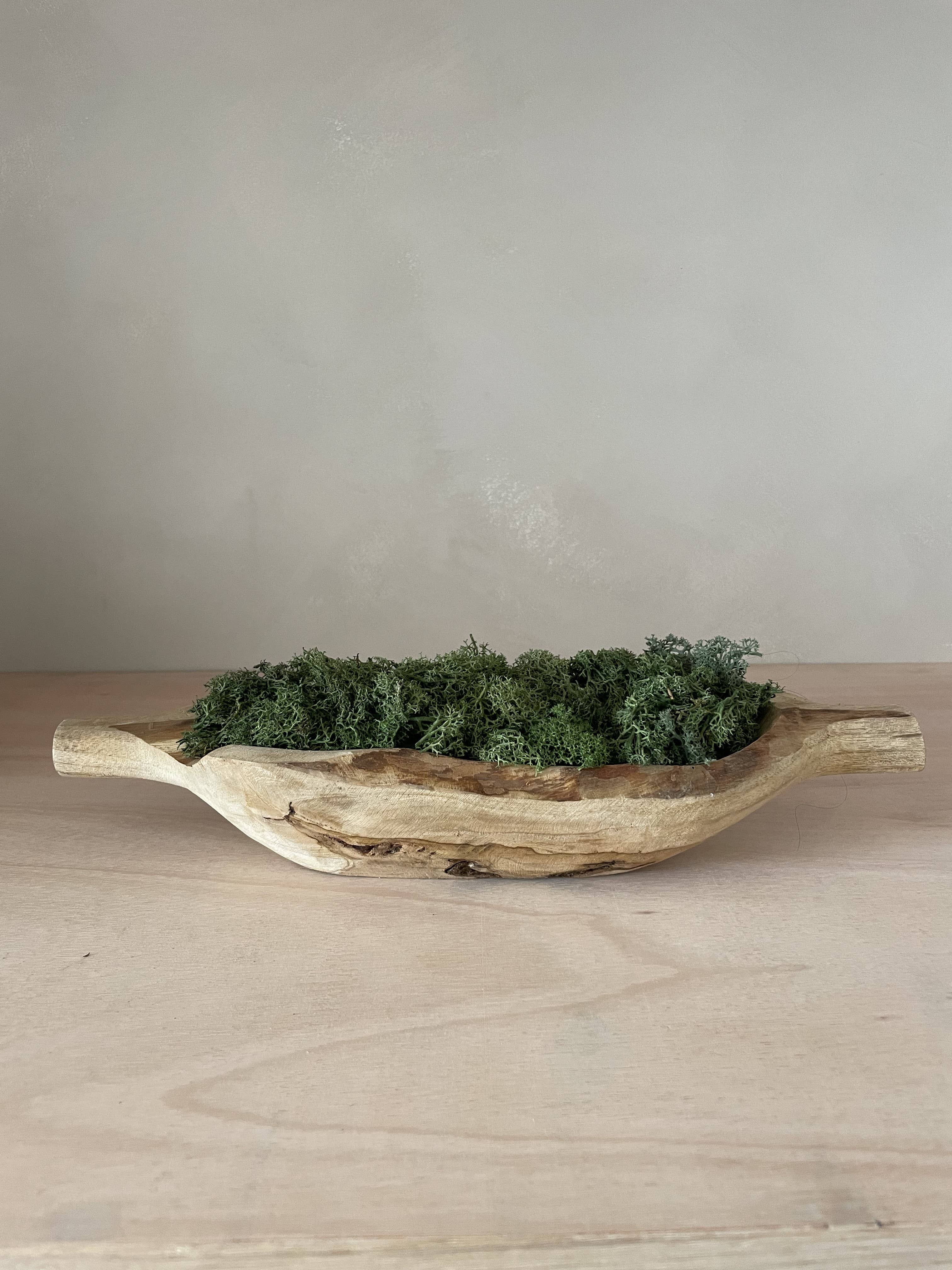 Teak wood bowl