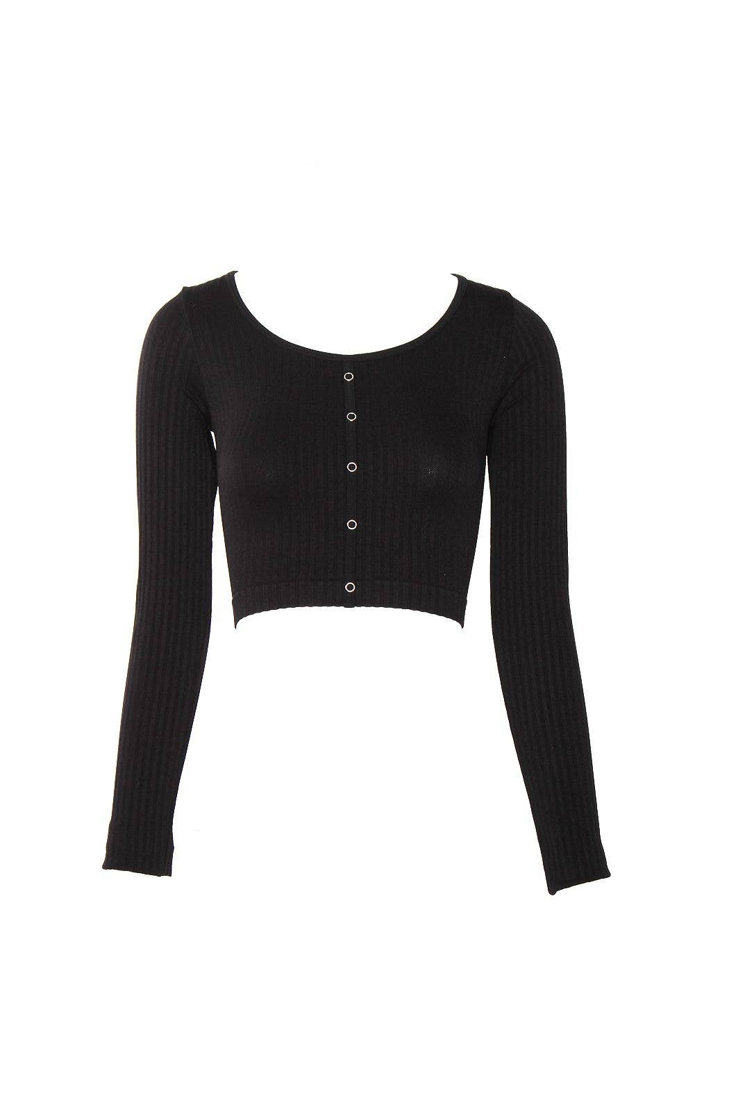 Ariel Knit Top | Black