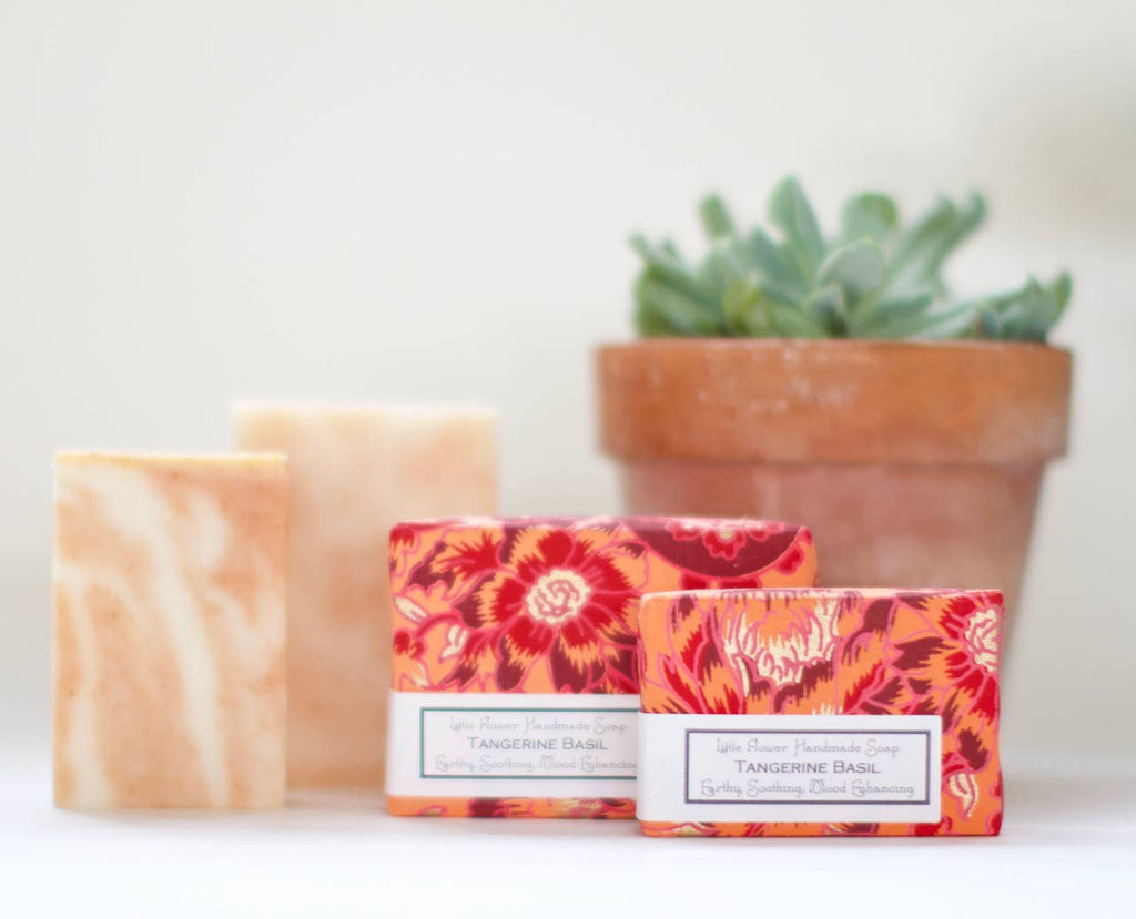Tangerine Basil Handmade Soap