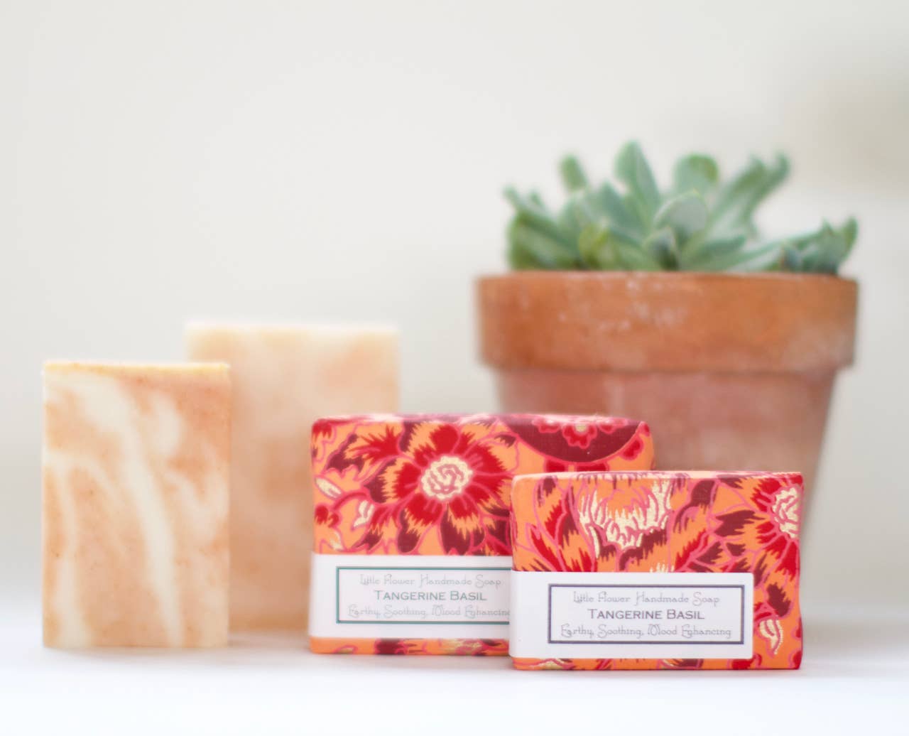 Tangerine Basil Handmade Soap