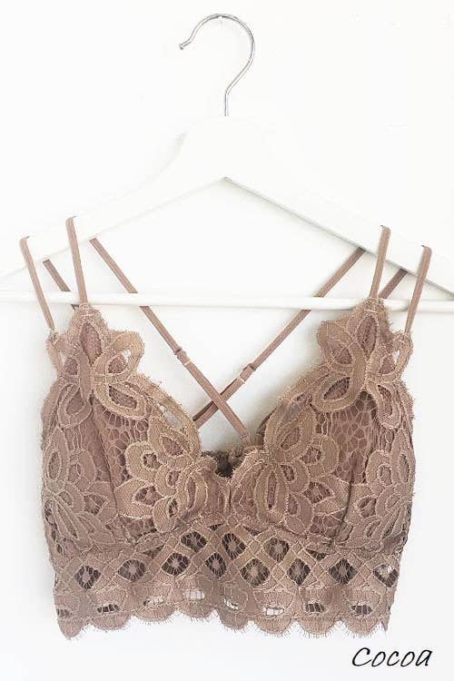 Scalloped Lace Cami Bralette