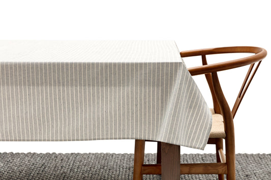 MEEMA - Tablecloth / Grey Striped 60 x 120"
